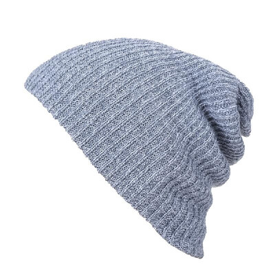 

Mens Knitting Hat Winter Soft Warm Casual Acrylic Slouchy Hat Knitted Cap