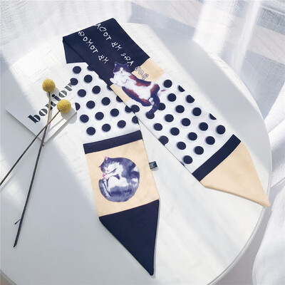 

Gobestart Vintage Elegant Designs Silk Satin Feel Ladies Small Square Head Neck Scarf