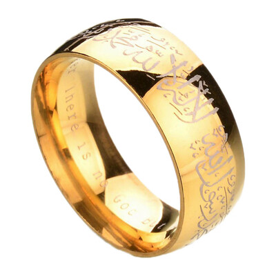 

Stainless Rings Fashion Day Valentines Engagement Ring Funny Alhandra Couple Islamic Ring Mid-Ring