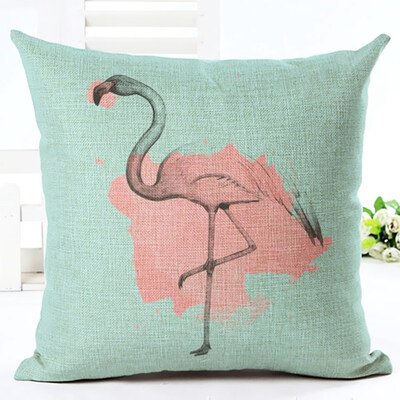 

1Pc Flamingo Pillow Case Cover Sofa Cushion Pillow Cushion Pillowcase For Home Decoration