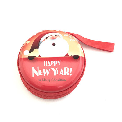 

Toponeto Merry Christmas Gift Metal Coin Purse Santa Claus Prints Women Coin Case Gift