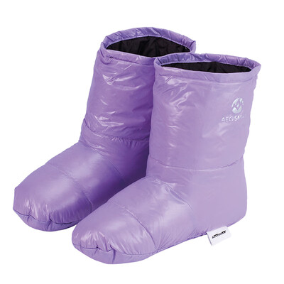 

1 Pair Duck Down Slippers Shoes Bootees Boots Footwear Camping Feet Cover Warm