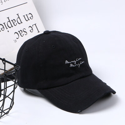 

Korean Spring&Summer New Hip-hop Baseball Cap Personality Leisure Female Hole Washing Cowboy Tide Cap Sunshade Cap Student