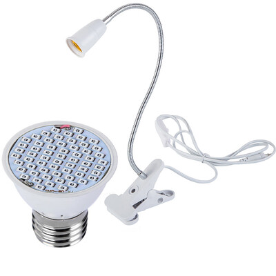 

Gobestart E27 60 Led Grow Light Hydroponic Lighting With Clip Plants Lamps For Flower