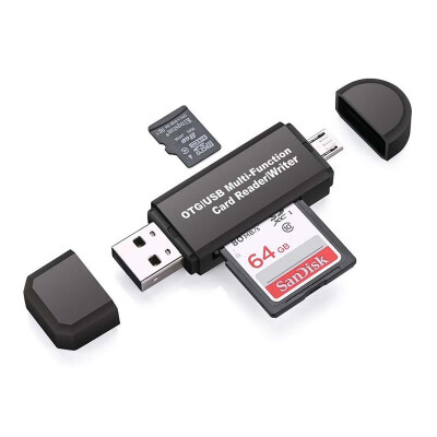 

New Micro USB OTG to USB 20 Adapter SDMicro SD Card Reader with standard USB Male for Android Computer Extension Headers