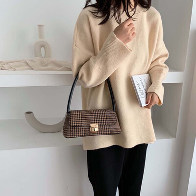 

Tailored Fashion Women Plaid Pattern Crossbody Bag Shoulder Bag Messenger Bag Casual Tote