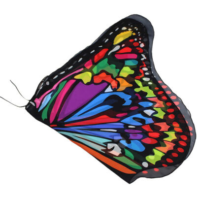 

Shawl Butterfly Cloak Soft Gradient Color Butterfly Wings Design Shoulder Straps Holiday Kids Decor Costume Accessories