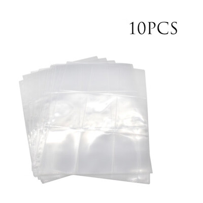 

9-Pocket Transparent Series Page Protector for Greeting Card Stamp Album Pages Card Collector DIY Paper Display Organizer