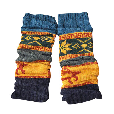 

Gobestart Winter Warm Leg Warmers Cable Knit Knitted Crochet High Long Socks Leggings