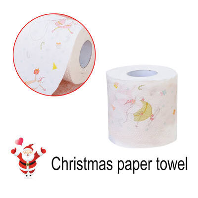 

Christmas Restaurant Tissue Xmas Cartoon Santa Claus Tree Elk Penguin Facial Tissue for Christmas Home Kitchen Decoration