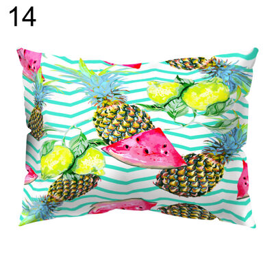 

Colorful Fruit Printed Throw Pillow Case Sofa Bed Cushion Cover Home Decor