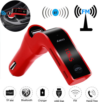 

〖Follure〗G7 Hands-free BT30 Car Kit FM Transmitter USB Charger Adapter MP3 Player
