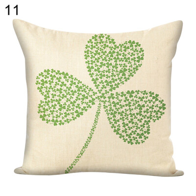 

45x45cm Green Leaf Square Throw Pillow Case Cushion Cover Sofa Bed Car Decor