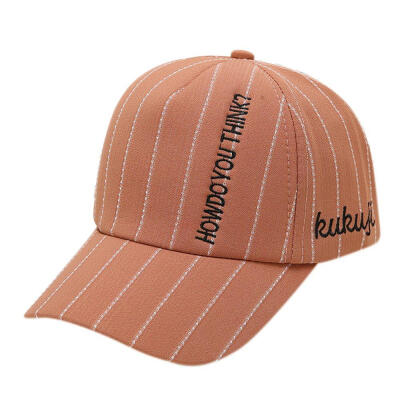 

Kids Ball Hat Baby Boys Girls Spring Casual Baseball Cap Children Adjustable Breathable Striped Letter Printed Hats