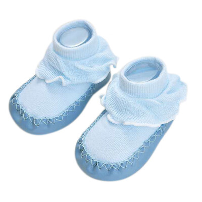

Baby Boys Girls Infant Spring Autumn Cotton Shoes Socks Cute Warm Anti-Slip Floor Shoes Socks Warmer Indoor Walk Learning Socks