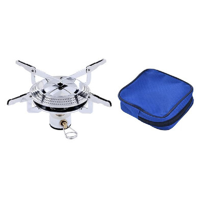 

Portable Outdoor Camping Ultra Light Cooking Gas Stove BBQ Picnic Stainless Steel Mini Foldable Hiking Disc Type Furnace