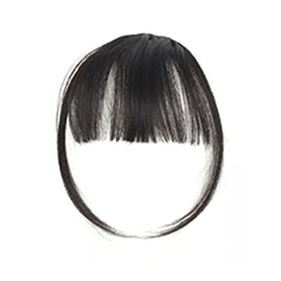 

Girl Hair Air Fringe Bang with Hairs on the Temple Women Wigs Front Neat Bangs with Clip In Girl Hair Extensions Piece