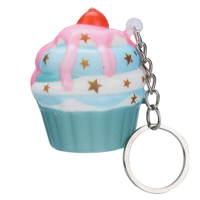 

Siaonvr Kawaii Adorable Ice Cream Cake Scented Cream Slow Keychain Stress Reliever Toy