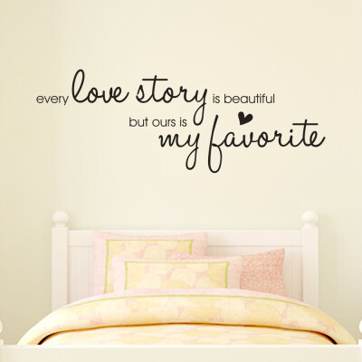 

〖Follure〗Love Story Removable Art Vinyl Mural Home Room Decor Wall Stickers