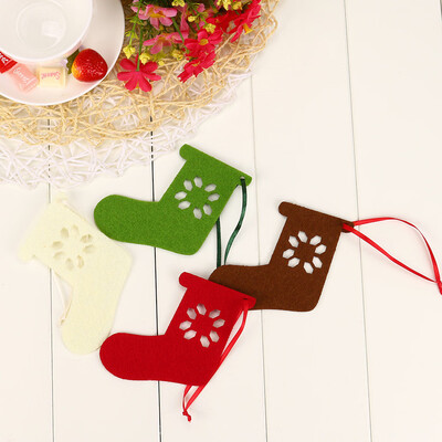 

Tailored 10PC Christmas Small Socks Ornament Hanging Pendant Embellishment