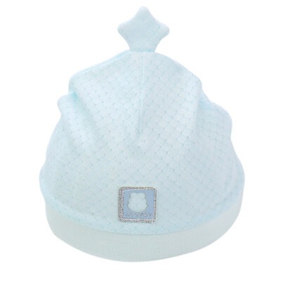 

Baby cap hat spring new baby solid color star head cap cotton soft fetal cap 3 color for 0-3M