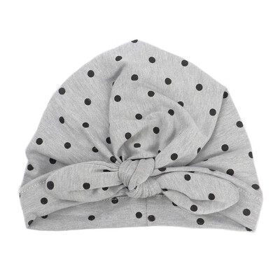 

WEIXINBUY 1 PC Sweet Dot Baby Girl Hat with Bow Candy Color Baby Turban Cap for Girls Elastic Infant Accessories so cute