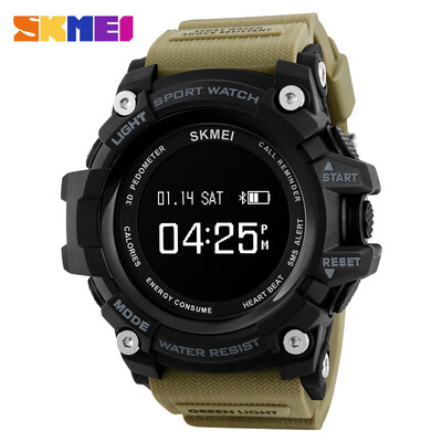 

SKMEI Men Sports Watches Smart Digital Watch Bluetooth Pedometer Calorie Waterproof Fashion Wristwatches 1188