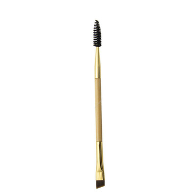 

Double Head Makeup Brushes Pincel Maquiagem Tool Bamboo Handle Double Eyebrow Brush Eyelashes Comb Make Up Brushes