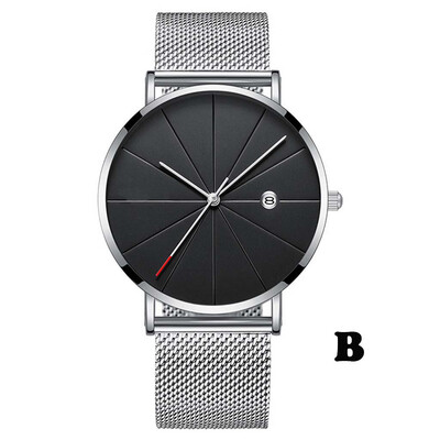 

〖Follure〗Simple And Unobtrusive Business Network Strap Casual Mens Quartz Watch