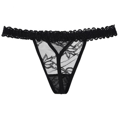 

Sexy Exposed Buttocks G-String for Women Transparent underwear Floral Lace Low Waist G-String  Tops