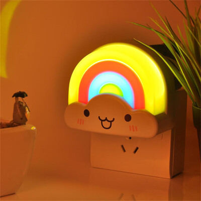 

Gobestart Rainbow LED Sound And Light Control Plug-In Night Light