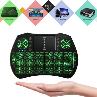 

Backlit 24GHz Wireless Keyboard Air Mouse Touchpad Handheld Remote Control Backlight for Android TV BOX Smart TV PC Notebook