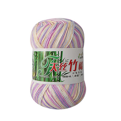 

Gobestart New Bamboo Cotton Warm Soft Natural Knitting Crochet Knitwear Wool Yarn 50g A