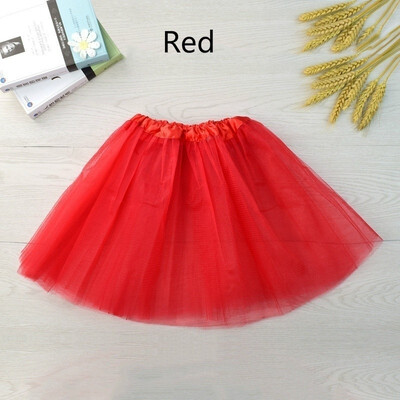 

New Fashion 12 Colors Baby Girl Child Baby Three-layer Mesh Dance Skirt Ballet Dress Puffy Skirt
