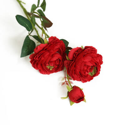 

1 PCS Western Roses European Peony Artificial Flower Beautiful Rose Peony Small Bouquet Flowers Home Spring Party F