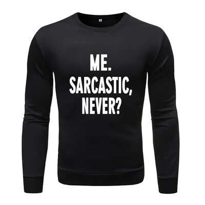 

Toponeto Mens Fashion Long-sleeved Round Neck Solid Color Printing Sweater Tops Blouse