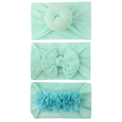 

3pcs Kids Headband For Girl Bow Floral Hairbands Turban Knot Kids Turbans Accessoire Faixa Cabelo Para Bebe Headband Baby Girl