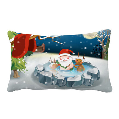 

Tailored Christmas Pillow Sofa Waist Throw Cushion Cover Home Decor A