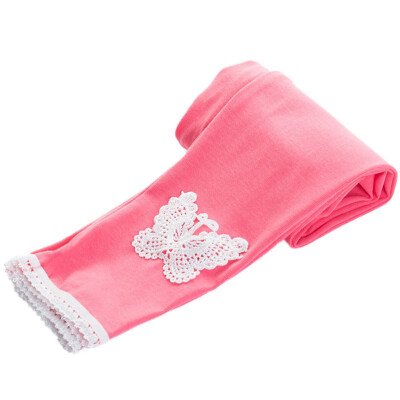 

Baby Girls Leggings Kid Warm And Comfortable Soft Cotton Butterfly Lace Elastic Pants for Children