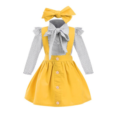 

Baby Girls Strap Dress Autumn Children Clothes Sweet Overalls Dresses Kids Cotton Princess Vest Dress