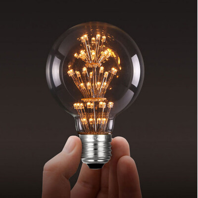 

Siaonvr E27 G80 Edison Tungsten Retro LED Lamp Decorated With Sky Stars 5W