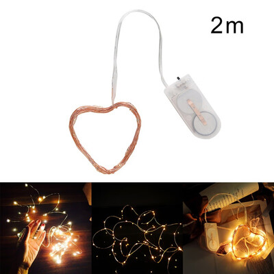 

Fairy Lights Copper Wire LED String Lights Battery Operated Decorative For Home Garden Party Bars Indoor Outdoor Decorations