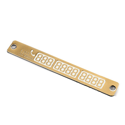 

Auto Car Luminous Temporary Parking Stop Sign Telephone Number Plate Crafts New