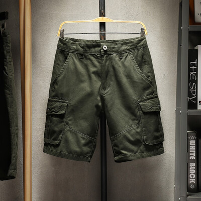 

Gobestart Mens Pocket Short Pants Casual Solid Color Straight Slim Fit Trousers Jeans