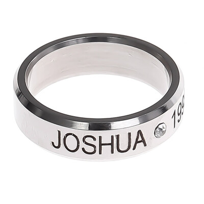

Kpop Seventeen Same Heel Letter Lettering Ring Unisex Pair Titanium Steel Ring Hot Gift