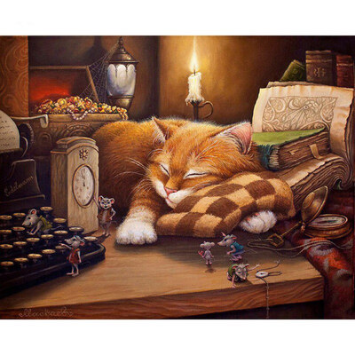 

Animal figures digital painting frameless acrylic paint DIY hand painting Modern Wall Art Landscape Home Decor Oil Painting 40x5