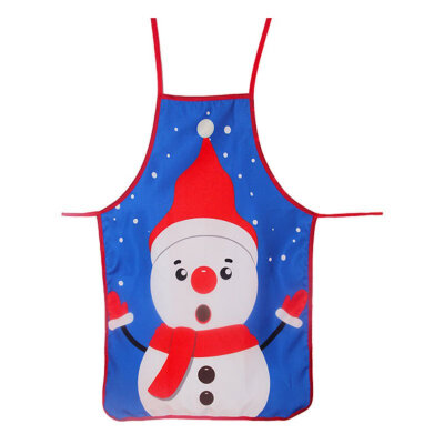 

Cute Cartoon Christmas Aprons Printed Kitchen Aprons Dinner Party Cooking Aprons