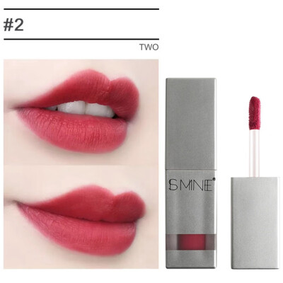 

Women Sexy Red Lipstick Moisturizing Waterproof Long-Lasting Matte Lip Gloss High-Grade Silver Tube Lip Glazed Makeup 2019