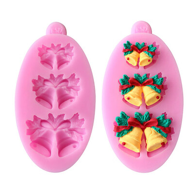 

Christmas Jingle Bell Silicone Mold Fondant Cake Decoration Sugarcraft DIY Mould