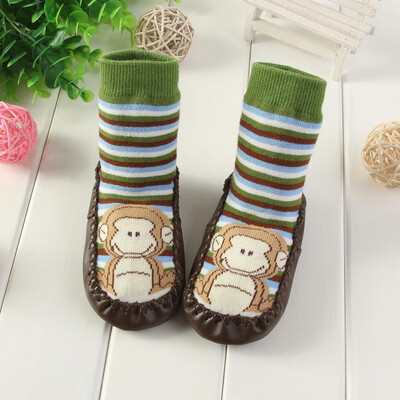 

Newborn Baby Cartoon Soft Soled Sock 5-18M Boys Girls Infant Toddler Anti-slip Floor Socks